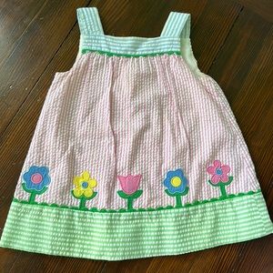 Florence Eiseman seersucker flower dress